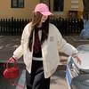 Winter New ethnic style jacquard splicing cotton thickened couple baseball jersey design sense loose coat