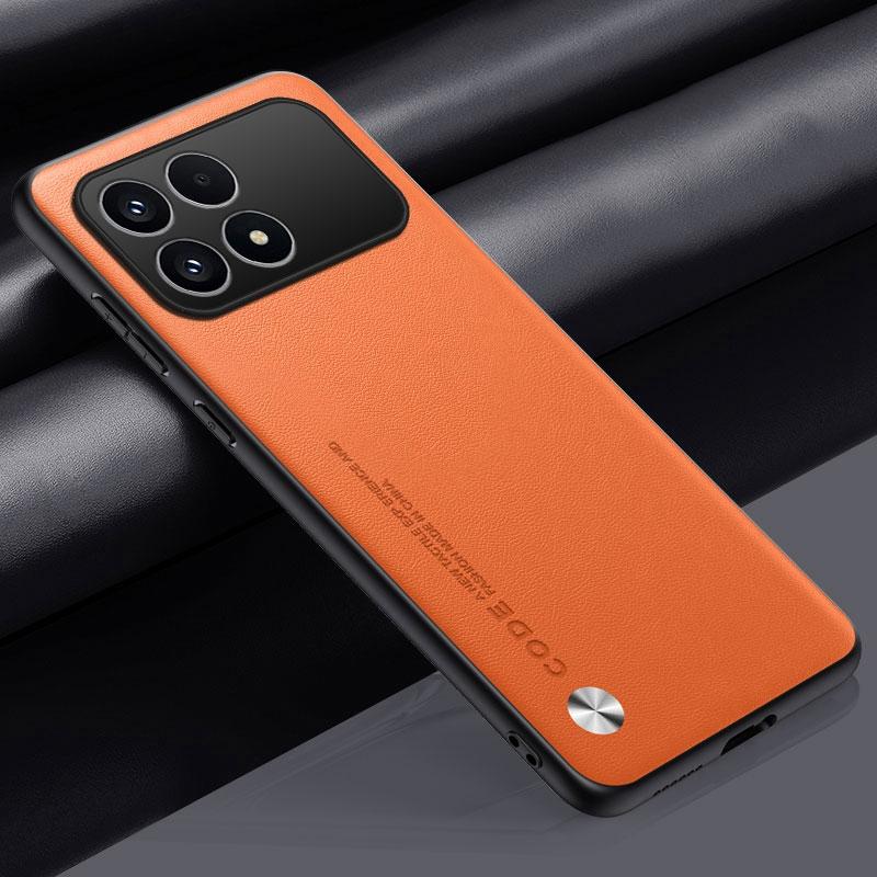 Luxury PU Leather Case For Xiaomi Poco F8 Pro Back Cover Matte Silicone Full Protection Phone Case For Redmi K90 5G PocoF8 Pro