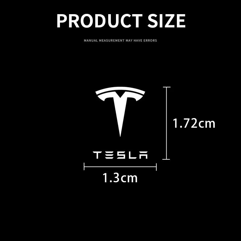 Car Sticker 2025 New Tesla Car Steering Wheel Badge Sticker Car Door Handle Label Decal For Tesla Model S X Model 3 Y Roadster C