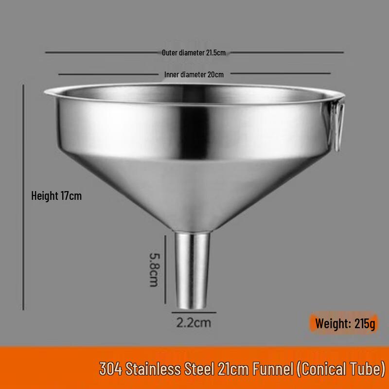 304 Stainless Steel Large Funnel (3-Pack)