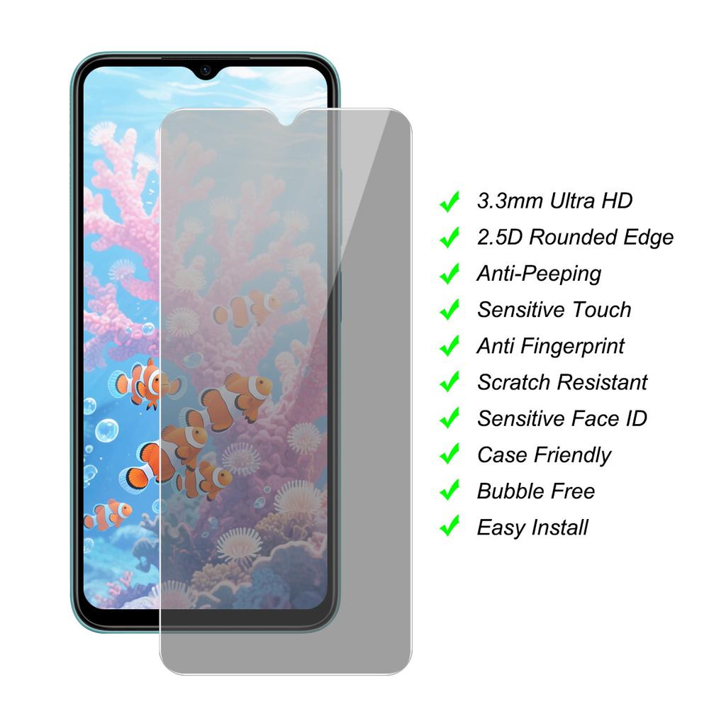 25Pcs For Samsung Galaxy A07 4G/A06 4G/A06 5G Anti-Spy Tempered Glass Screen Protector Anti Drop HD Clear Film