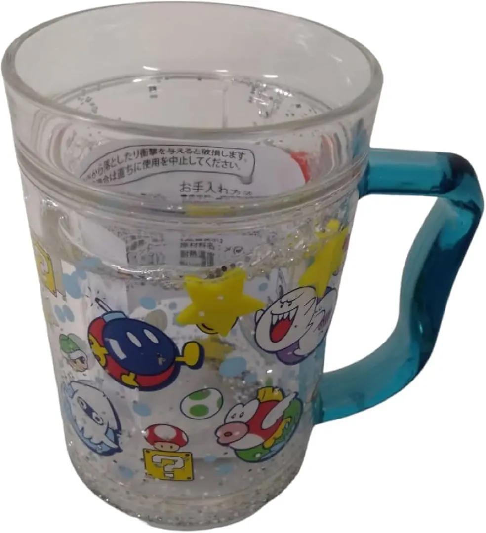 Super Nintendo World Water Mug Cup Glitter Mario USJ Japan Exclusive