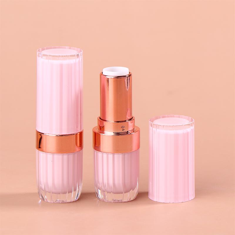 

3.6G Round Buckle Lipstick Tube Empty Lip Balm Tubes Lip Gloss Travel Makeup Packaging Sample Tubes Self Made Lipstick Container розовый