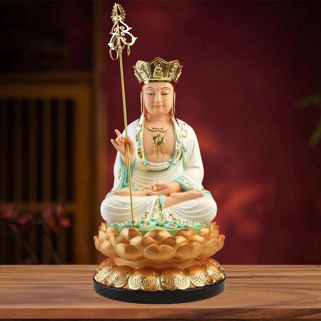 Southeast Asia GOOD Buddha statue Home store company Shrine GOOD LUCK God of wealth Maitreya Buddha Mammon God Sculpture
