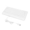 USB Keyboard Wired 78 Keys Ergonomic Design Power Saving Round Keycaps Wear Resistant Durable Stable Small KeyboardWhite