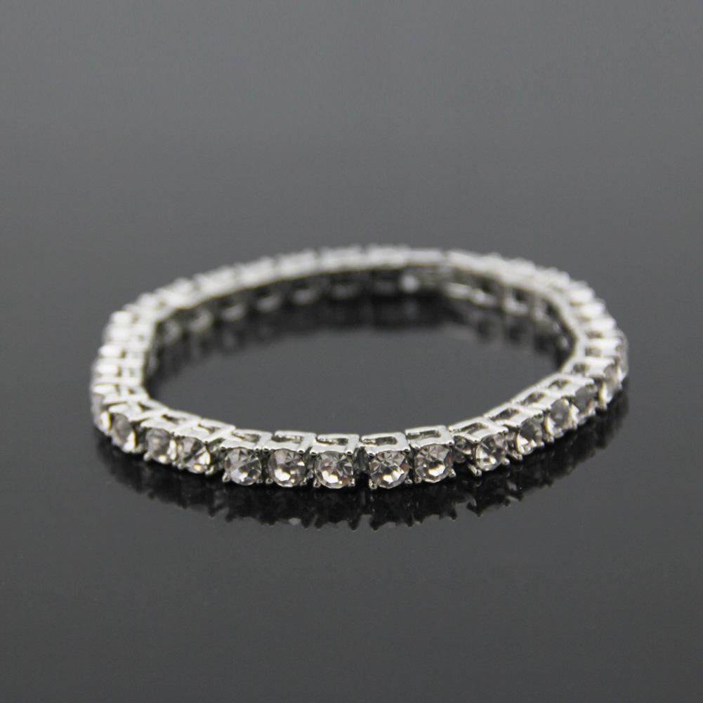 Europe and America New Accessories Hip Hop Single Row Diamond Brace Lace Bracelet Men's Fashion Ornament