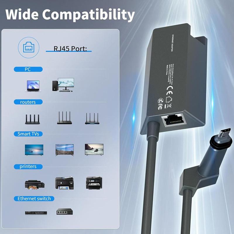 

Адаптер Ethernet для спутниковой интернет-антенны Starlink V2 Комплект Powerline для проводной внешней сети Адаптер Ethernet Gen2