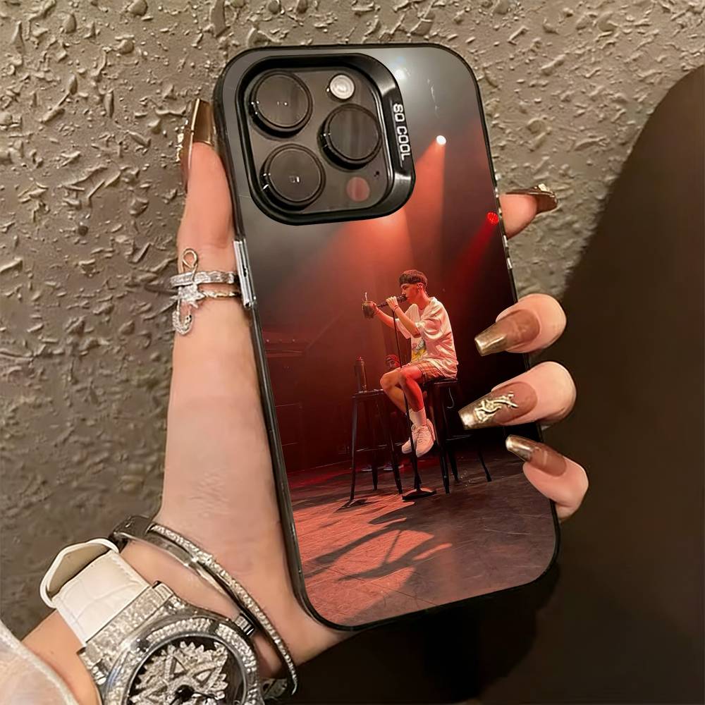 

M-Milo J 111 Rapper Singer Phone Case For iPhone 17,16,15,14,13,12,11 Plus,Pro Max,XS,Colored Silver Plated Inside Cover iPhone15plus