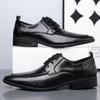 Designer New British Gentleman Formal Dress Shoes For Men Black Lace Up Party Wedding Homecoming Footwear