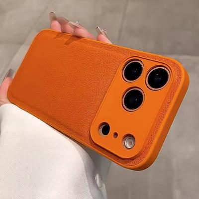 Vogue Lychee Leder Handyhülle für iPhone 17Pro 16 15 Plus 14 13 12 11 17 Pro Max iPohne Air TPU Rahmen Rückseite Panzerabdeckung