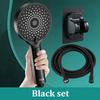 Booster Handheld Rain Shower Head Powerful Spray Anti-Clog Nozzle Adjustable Bathroom Shower Head for Low Water Pressure Home