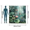 Serene Koi Pond Shower Curtain - Multi-Style Bath Decor, Perfect for Those Who Love Nature-Inspired and Practical Designs