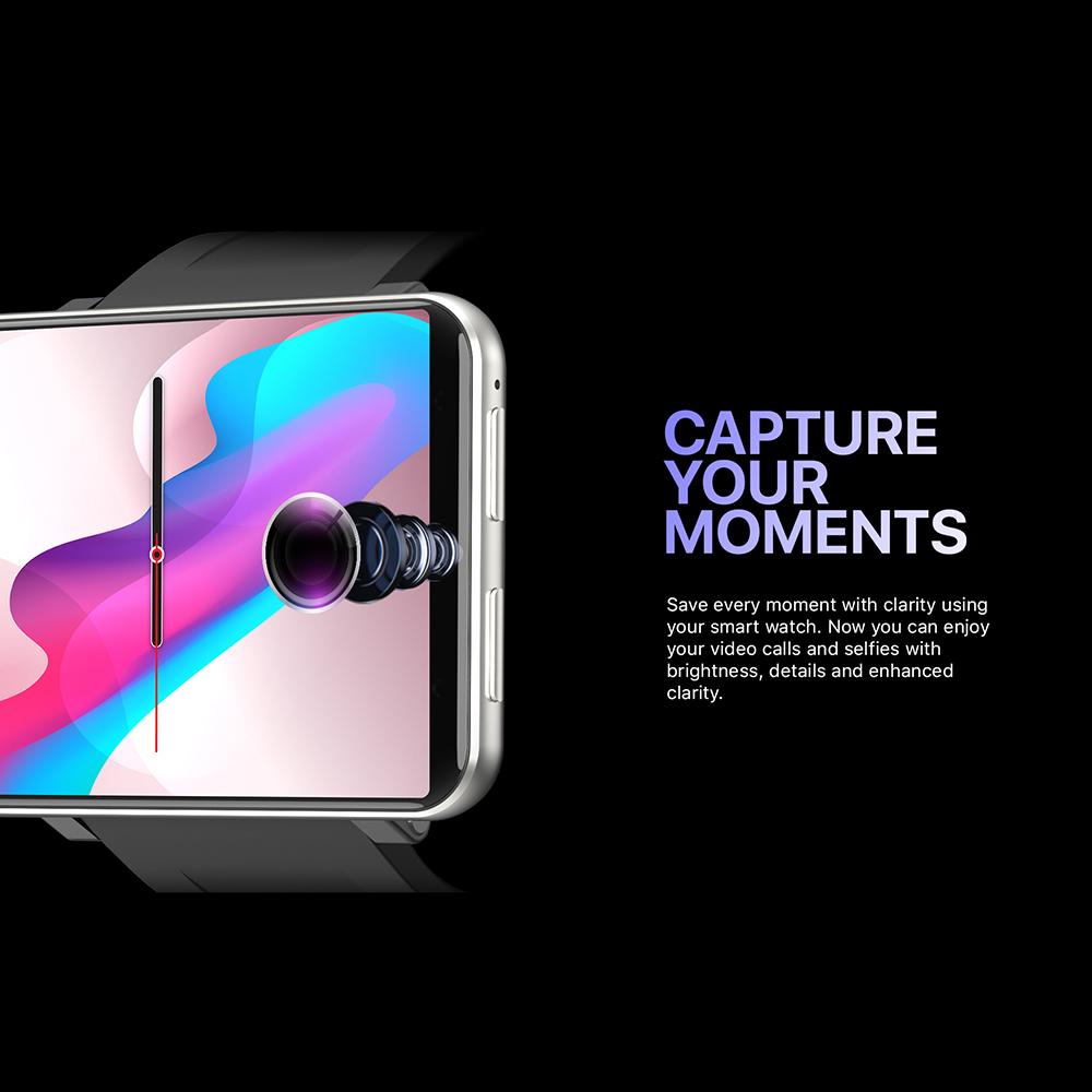 DM100 2.86   Smartwatch 4G con Slot per Scheda SIM Touchscreen Completo Batteria da 2880mAh Fotocamera Musica Videochiamata Gratuita Frequenza Cardiaca
