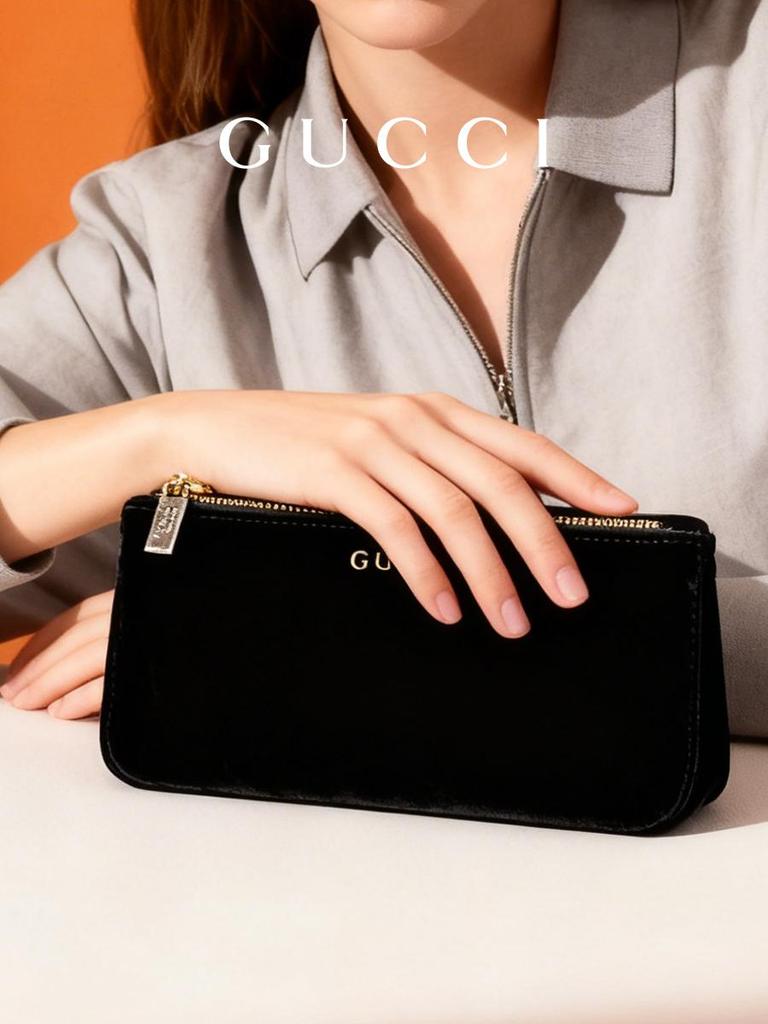 Damen Mittel Samt Kette Umhänge Schulter Make-up Tasche GUCCI-GIFT-74