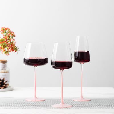 2 pezzi Calice in Vetro Cristallo Rosa Gradiente Personalità Creativa Bar Casa Calice Regalo Unico per Donne, Uomini, Matrimonio, Anniversario