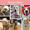 [Noise Protection Dog Hat] Warm Noise Protection Knitted Dog Hat, Quiet Dog Ears | Orange, Suitable for Medium To Large Pets, Winter Cap for Dogs