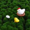Fairy Garden Cute Tiny Mini Hen Chick Egg Henroost Resin Decoration Miniature Figurine Ornament