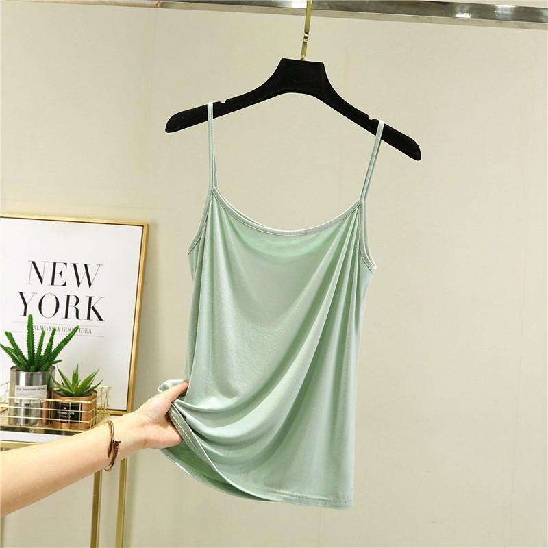 Modal Sling Women, Summer Cold Solid Color Vest Women, Thin Can Be Worn Outside Japanese Inner Bottom Top