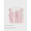 David Bella Children's Vest Class a Girls' 2026 New Navy Collar Academy Style Vest for Girls Spring Outfit Sleeveless Jacket
