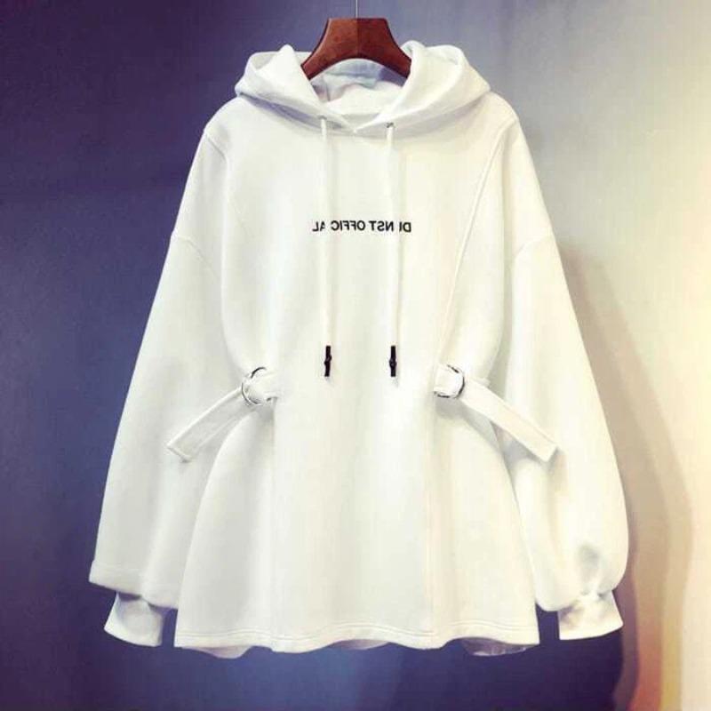 Sweatshirt for Women Oversize Hooded Fleece Thickened Loose Half-high Neck Casual Pullover Long Sleeve Winter Sweatshirt Top