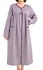 Cotton Double Gauze Front Long Perfect for Maternity Sizes 33047 [K's Eye] Skin-friendly 100% Dress, Opening, Sleeves, Pajamas. M-L, L-LL, 3L, 4L.