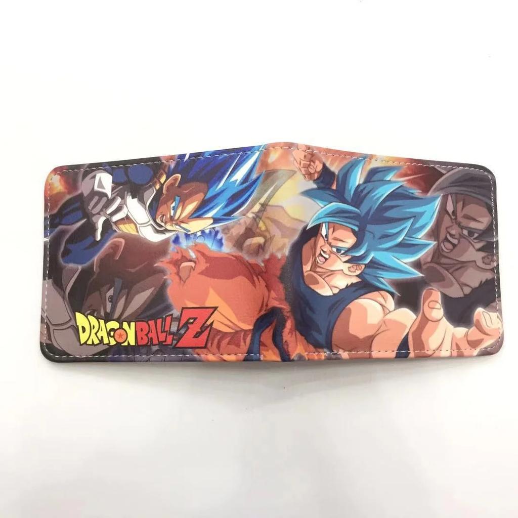 Dragon Ball Son Goku Multifunctional Card Purse Cartoon PU Wallet Personality Creativity Simple Foldable Coin Boy Birthday Gift