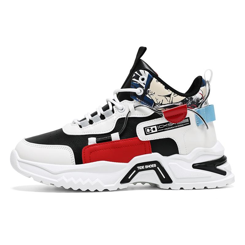 

Новые мужские кроссовки Универсальные повседневные беговые кроссовки с увеличенной внутренней пяткой Подошва из ЭВА Резиновый верх Весна Осень 2025 Толстая подошва 41