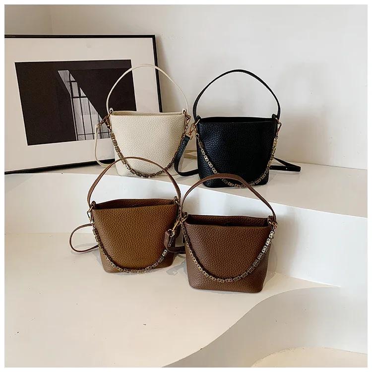Retro Chain Bag for Women Bucket Bag Crossbody Elegant Versatile High-quality Feel Affordable Luxury New