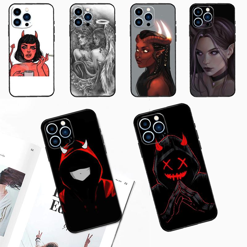 Devil Woman For Realme GT7 Pro 15 13 10 11 12 14 Pro Plus C55 C71 C75 C67 C63 C61 C53 C35 C65 GT6 Case