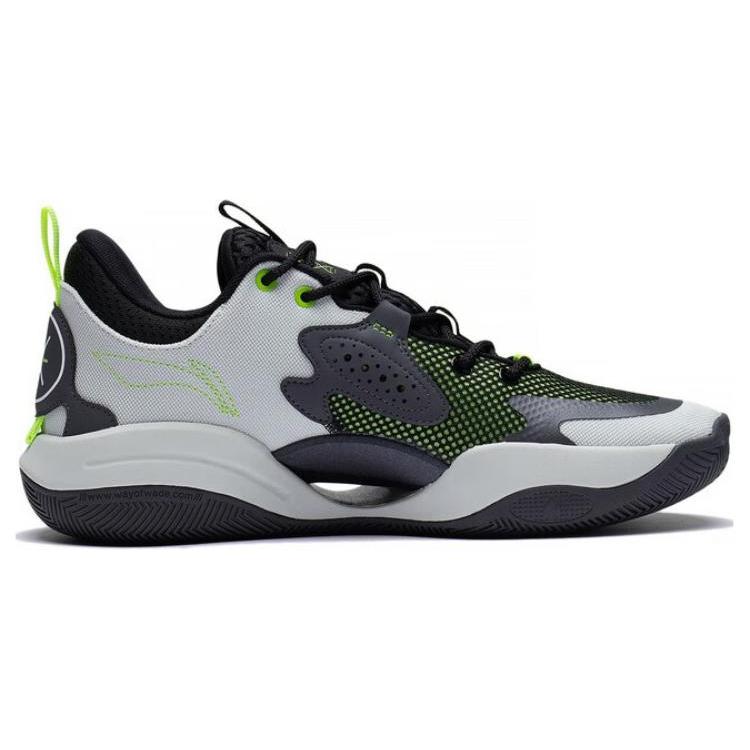 New LiNing Wade ALLDAY Durable Breathable Low Top Basketball Shoes Gray ABPT007-1
