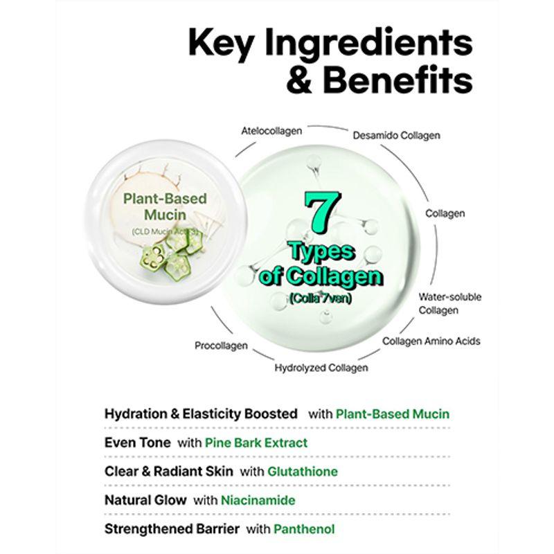 [ClearDea.] Mucin Collagen Cream Ampoule 15ml (Jumbo, 2ea)