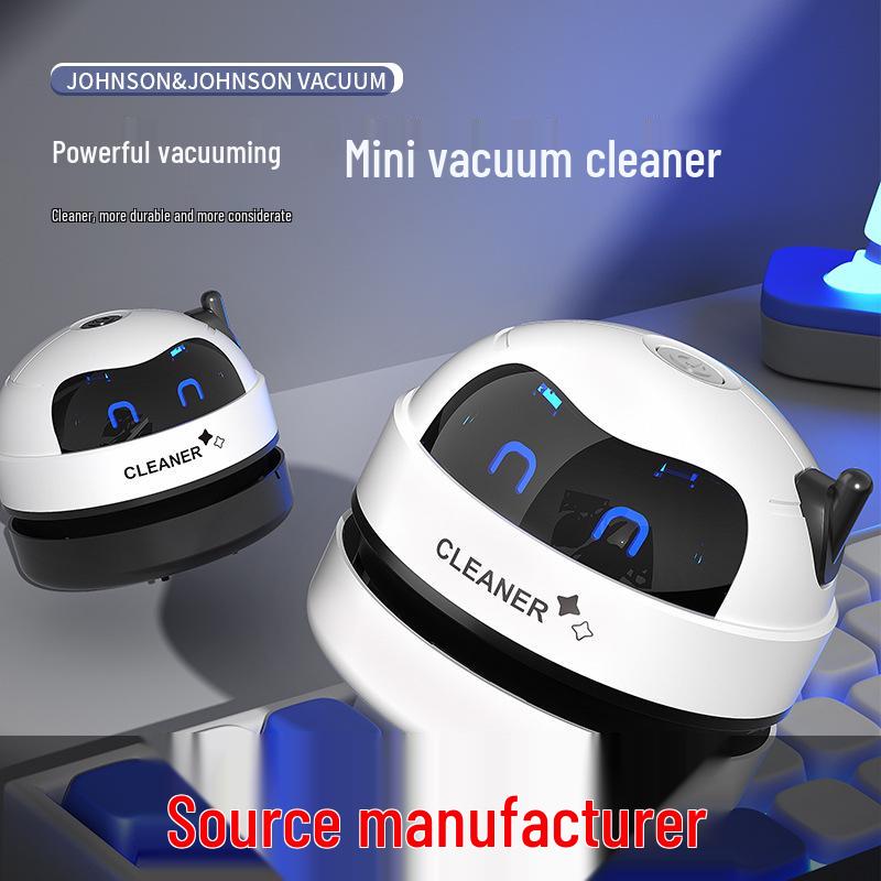 USB Rechargeable Desktop Vacuum: Mini Electric Cleaner for Crumbs, Erasers, and Keyboard Dust