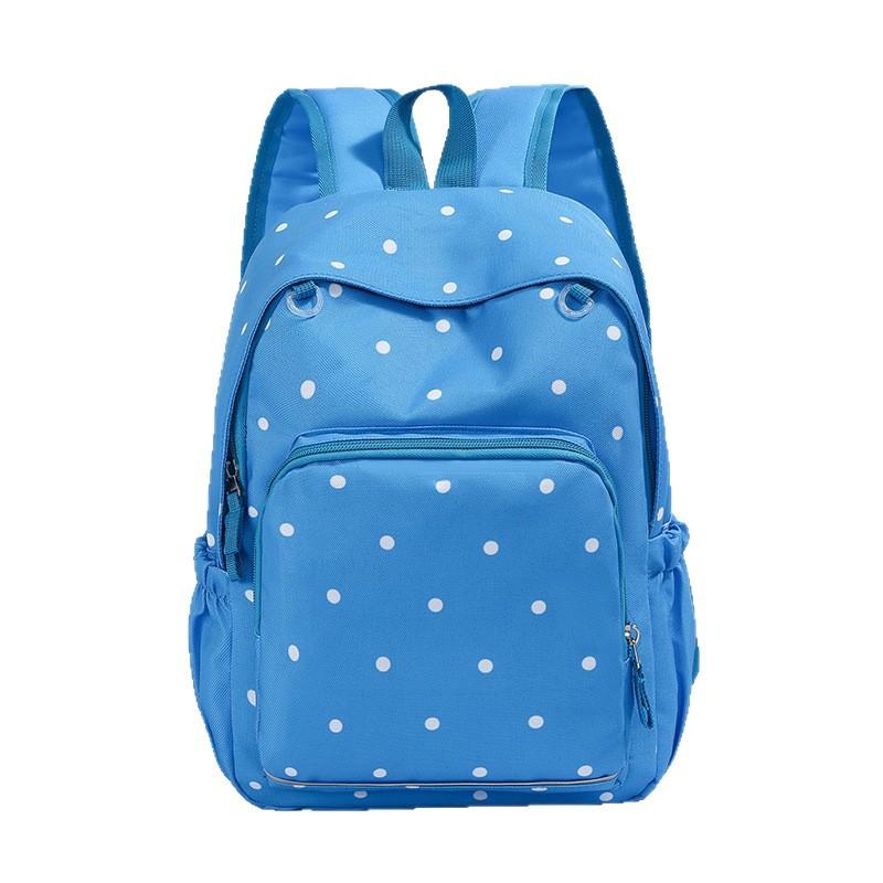 Schoolbag, niche girls' travel backpack, cute star print backpack, transparent patchwork doll bag, sweet student backpack for girls