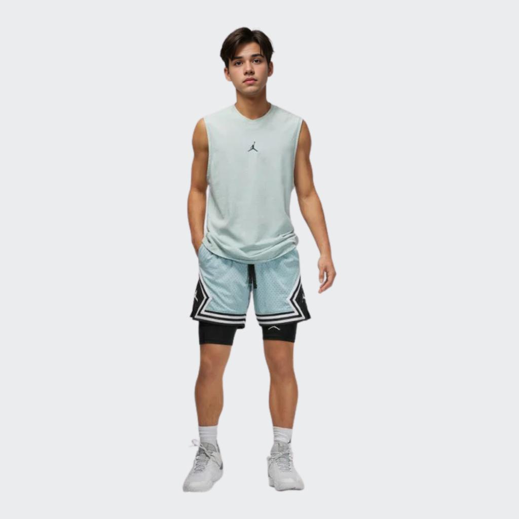 Jordan Sport Dri-Fit Logo Print Moisture-Wicking Quick-Dry Fitness Casual Shorts Men Bottoms Black DM1814-010