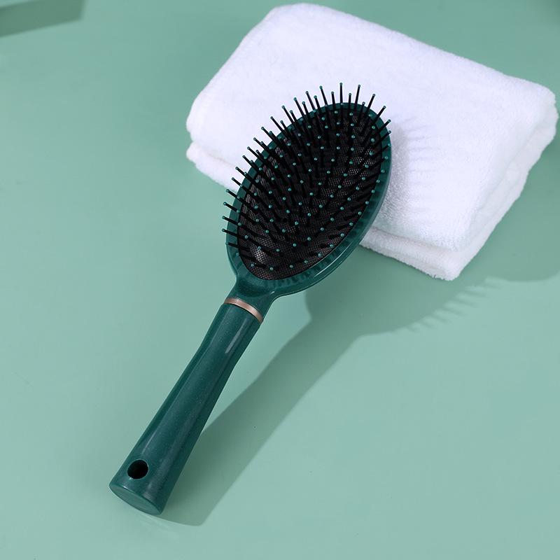 Antistatický kulatý kartáč na vlasy s vzduchovým polštářkem pro muže a ženy - Módní masážní hřeben pro styling a objem