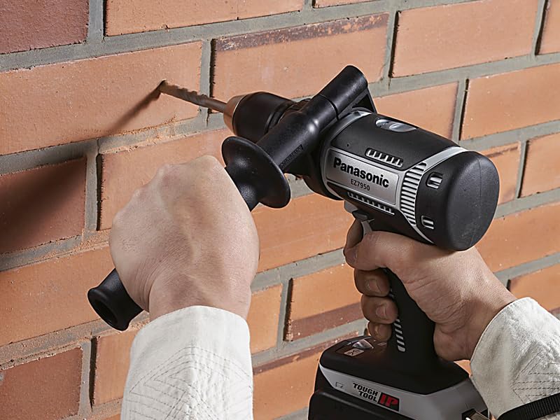 Panasonic Rechargeable Drill Driver with Vibration High Body Only and Case Sold Gray EZ7950X-H Function, Power, IP56, (Battery Pack, Charger,