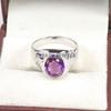 Amethyst Oval Cut Gemstone With 925 Sterling Silver Ring For Men's #A701 JL375658920411