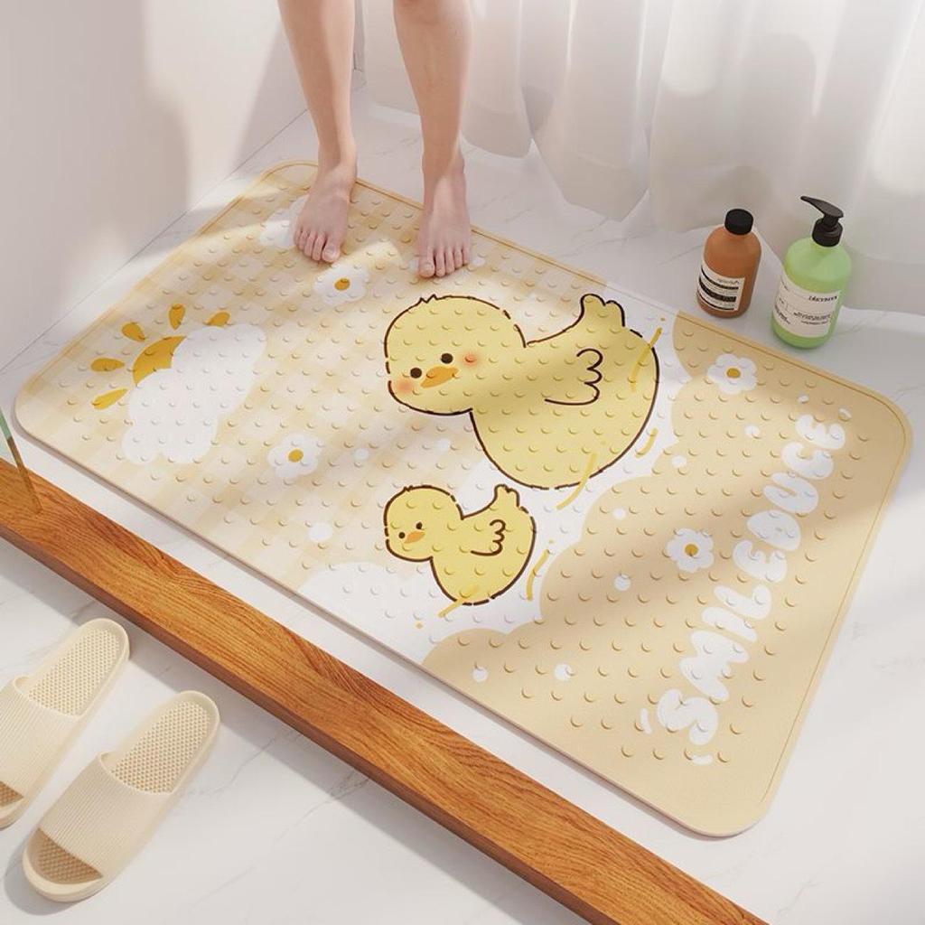Non-Slip Cartoon Bathroom Mat - Waterproof Bath, Shower, & Toilet Floor Pad