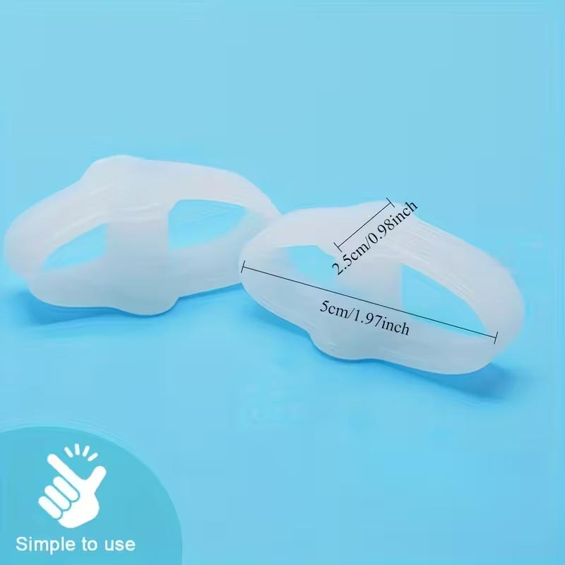 6pcs Toe Separators, High-Quality Silicone, Soft, Durable, Unscented, Latex-Free, Washable and Reusable Toe Spacers for Comfort