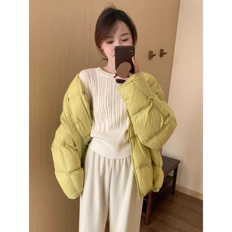 Waist knitted sweater, women's soft and glutinous sweater, autumn and winter casual fashion, long sleeves underneath with minimalist style base top