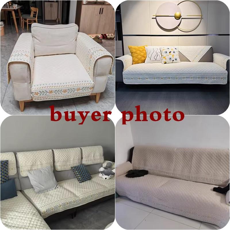 Nordic Cotton Sofa Covers for Living Room Bohemian Embroidery Universal Sofa Cushion Towel Home Non-Slip Couch Slipcovers 1PC