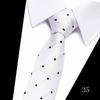 Necktie Man 7.5 cm Silk Tie Solid Color Gravatas Suit Accessories Fit Wedding Holiday Party