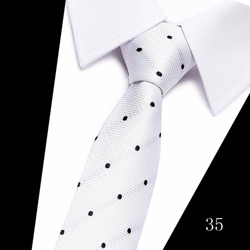 Necktie Man 7.5 cm Silk Tie Solid Color Gravatas Suit Accessories Fit Wedding Holiday Party