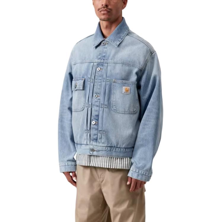 Carhartt WIP SS26 Belmar Jacket Thick Comfortable Trendy Long Sleeve Denim Jacket Unisex Jacket I036586-01-WU