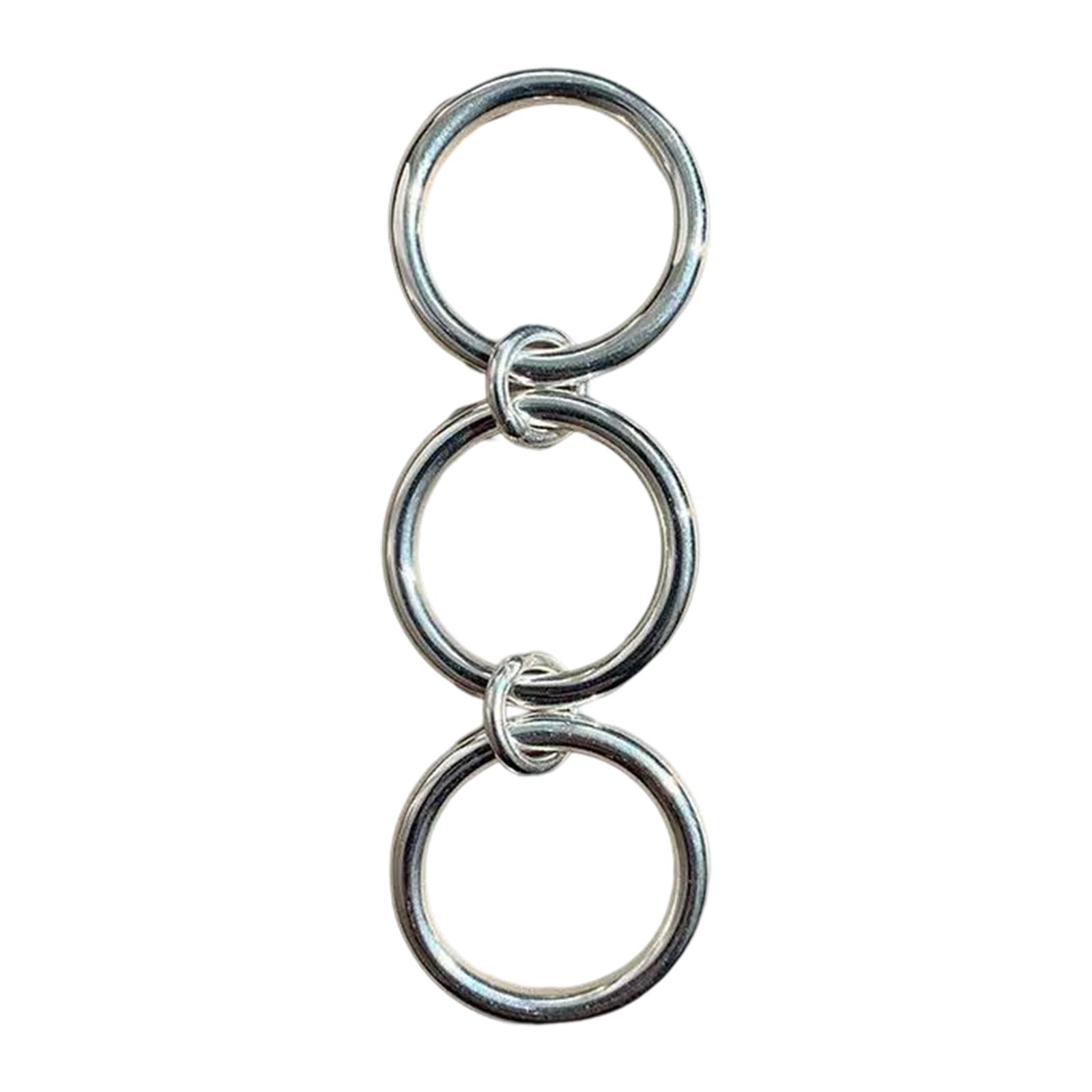 

Элегантные кольца на пальцы в стиле тройных колец Стильные кольца из трех звеньев с плотной текстурой Уникальный дизайн для модных молодых женщин