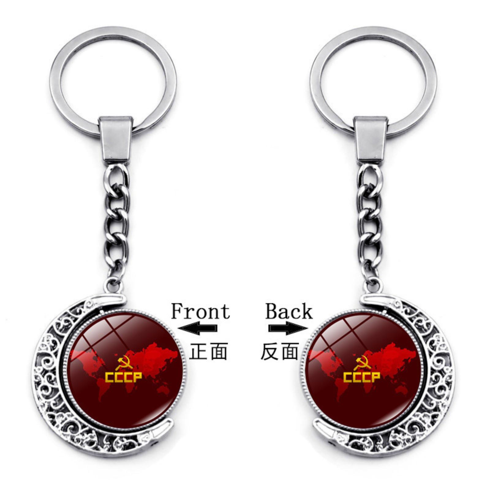 Подвеска Брелок Шарм для Сумки Двусторонний Вращающийся Брелок One Size