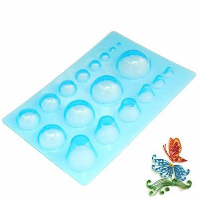 Kendin Yap El Sanatları Mini Kıvrılmış 3D Yarım Küre Kubbeler Kıvırma Kağıdı El Sanatları Tahtası Yaratım Kalıbı Alet Aksesuarları