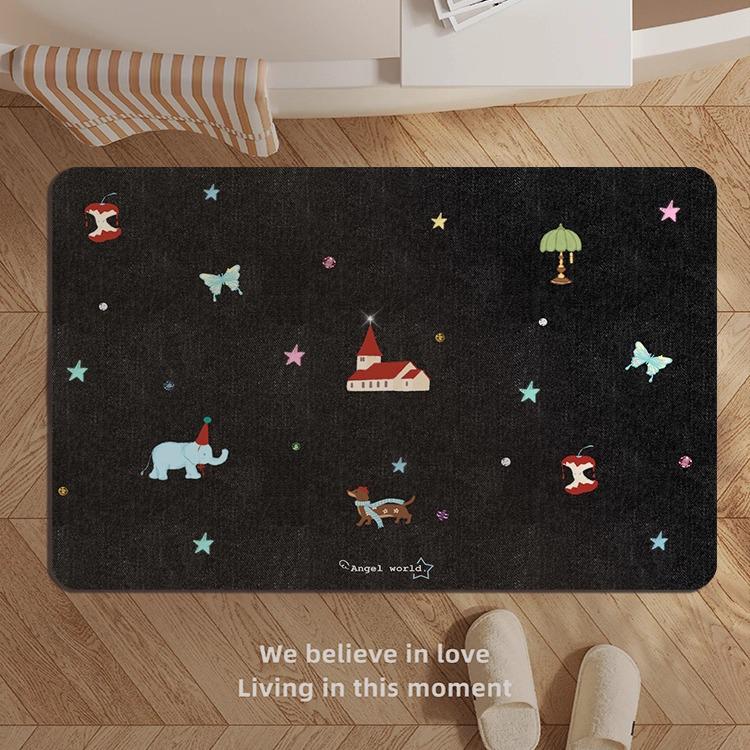 

Fresh & Simple Diatomaceous Earth Bathroom Mat - Dirt & Wear Resistant, Easy to Clean, Perfect for Entryways 40*60cm