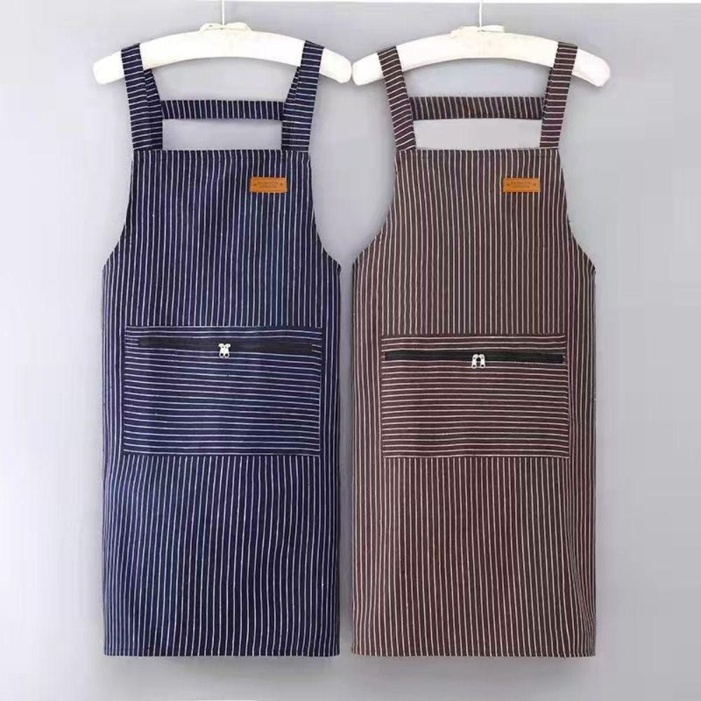 

Wear Resistant Work Apron Household Restaurant Uniform Coffee House Apron Barber Carpenter Florist Темно-синій