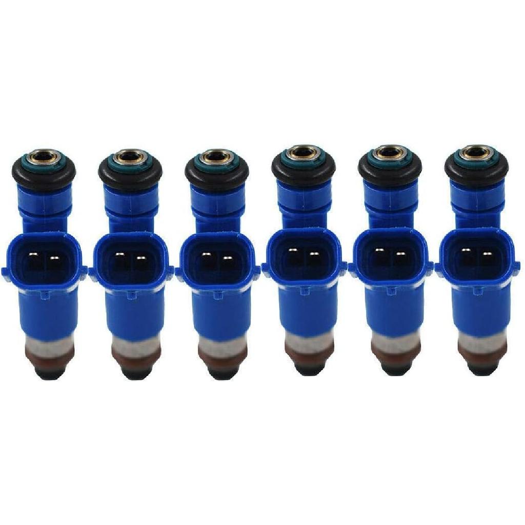 6 Pcs 550cc 12 Holes gasoline injector Compatible for Infiniti G37 Nissan GTR V6 16600-JF00A 14002-AN001 63570